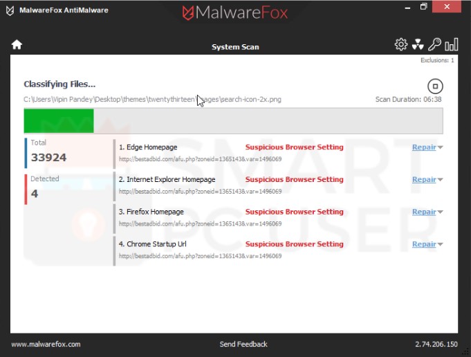 BestAdBid.com Redirect Detection