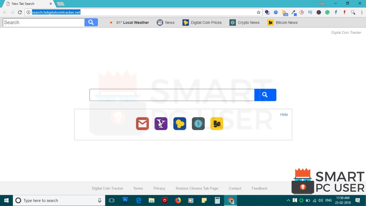 How to Remove Search.hdigitalcointracker.net from All Browsers