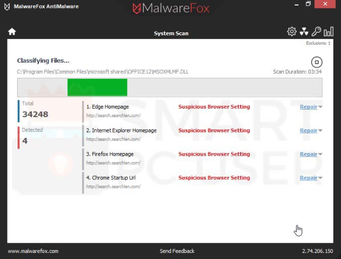 Search.searchlen.com Detection