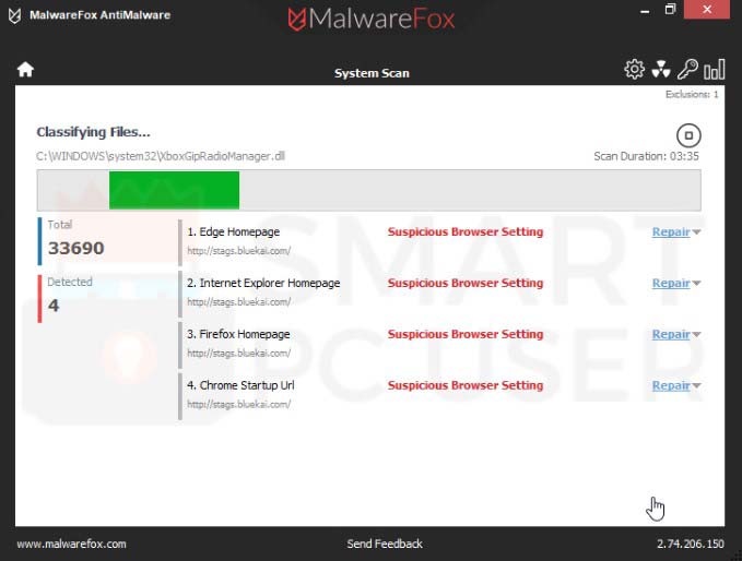 Stags.Bluekai.com Detection
