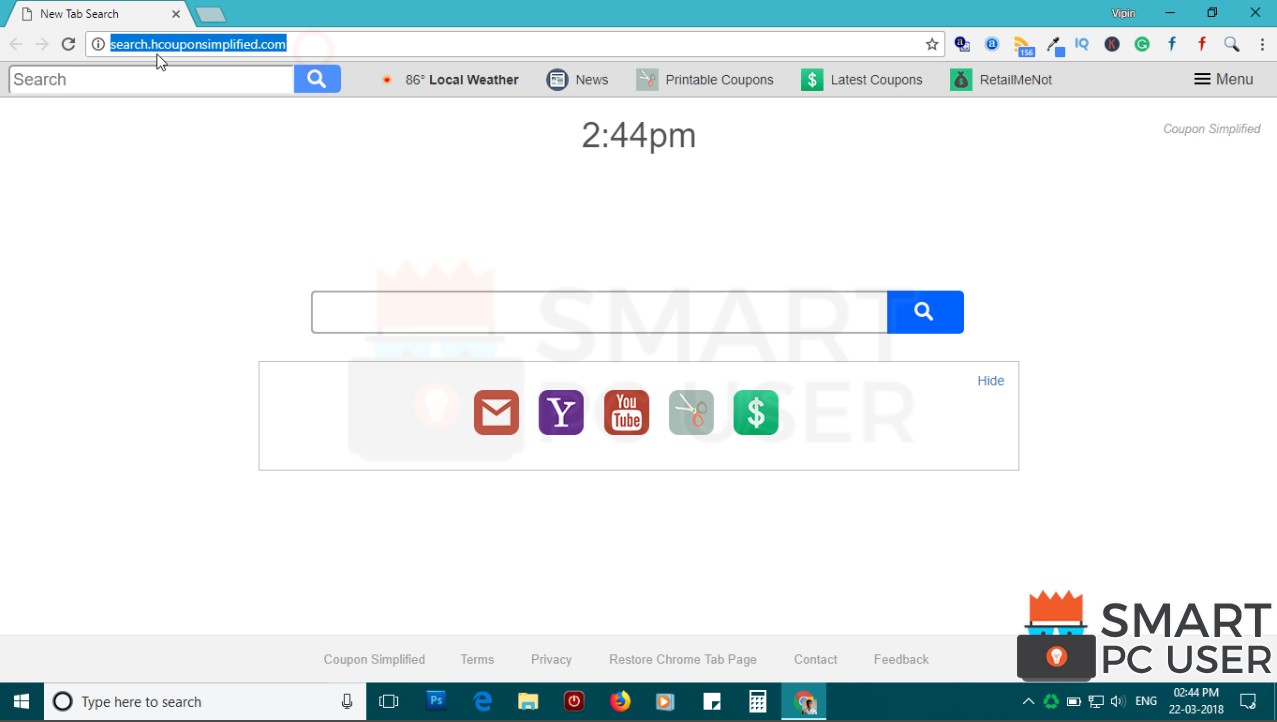 How to remove Search.hcouponsimplifed.com from All Browsers