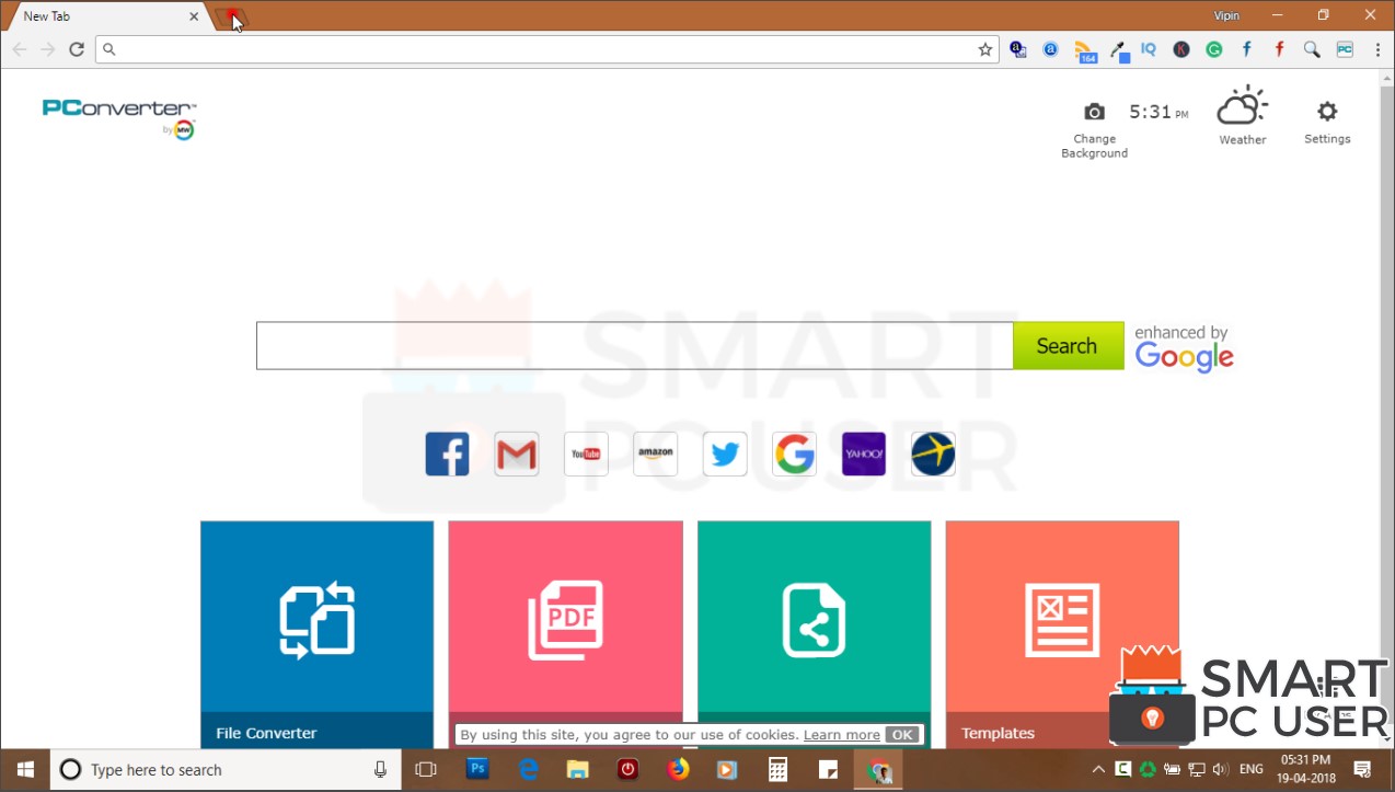 How to Uninstall PConverter Extension