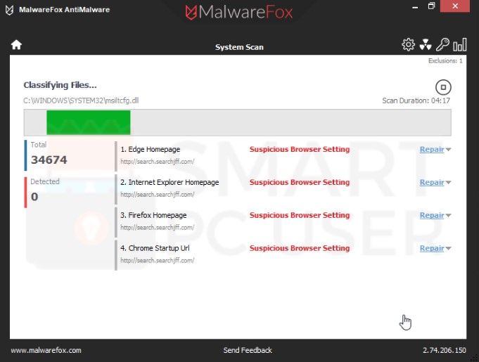 Search.searchjff.com Detection