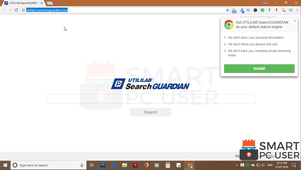 how to remove Utililab.mysearchguardian.com