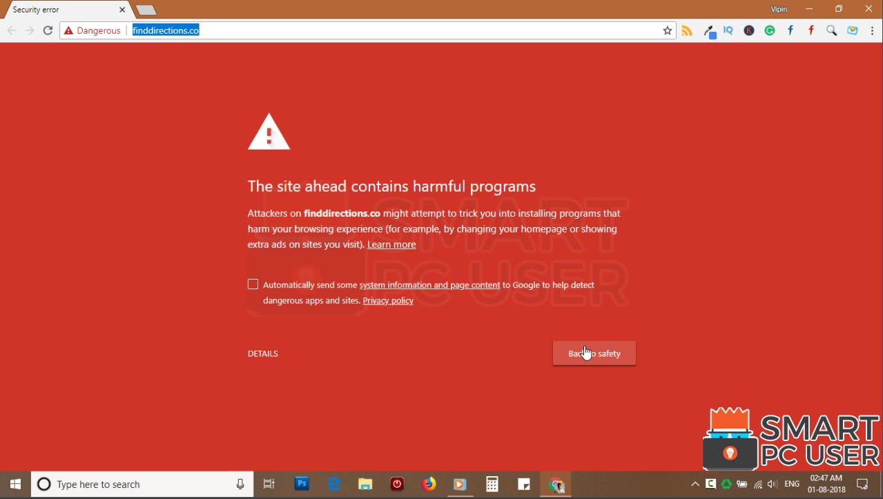 How to Remove Finddirections.co