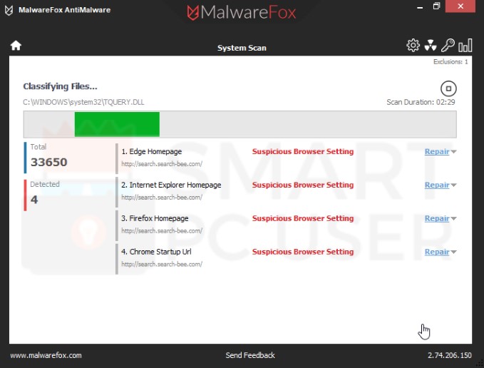 Search.search-bee.com Scan Results