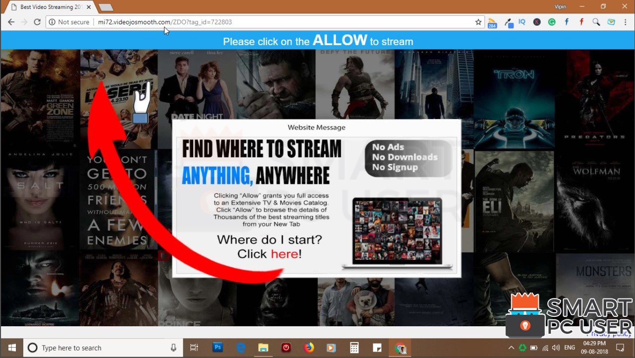 How to Remove Videojosmooth.com Pop-ups