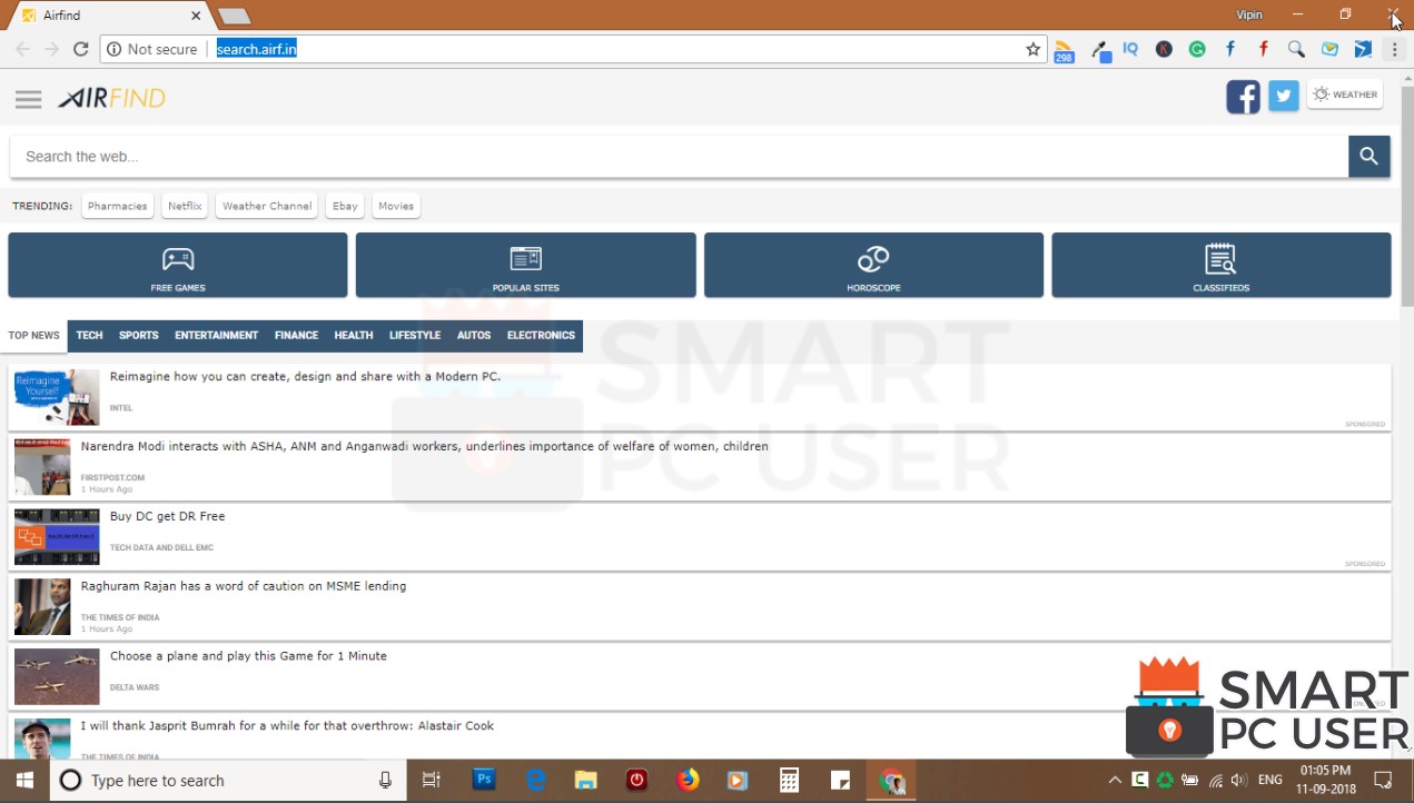 How to Remove Search.airf.in