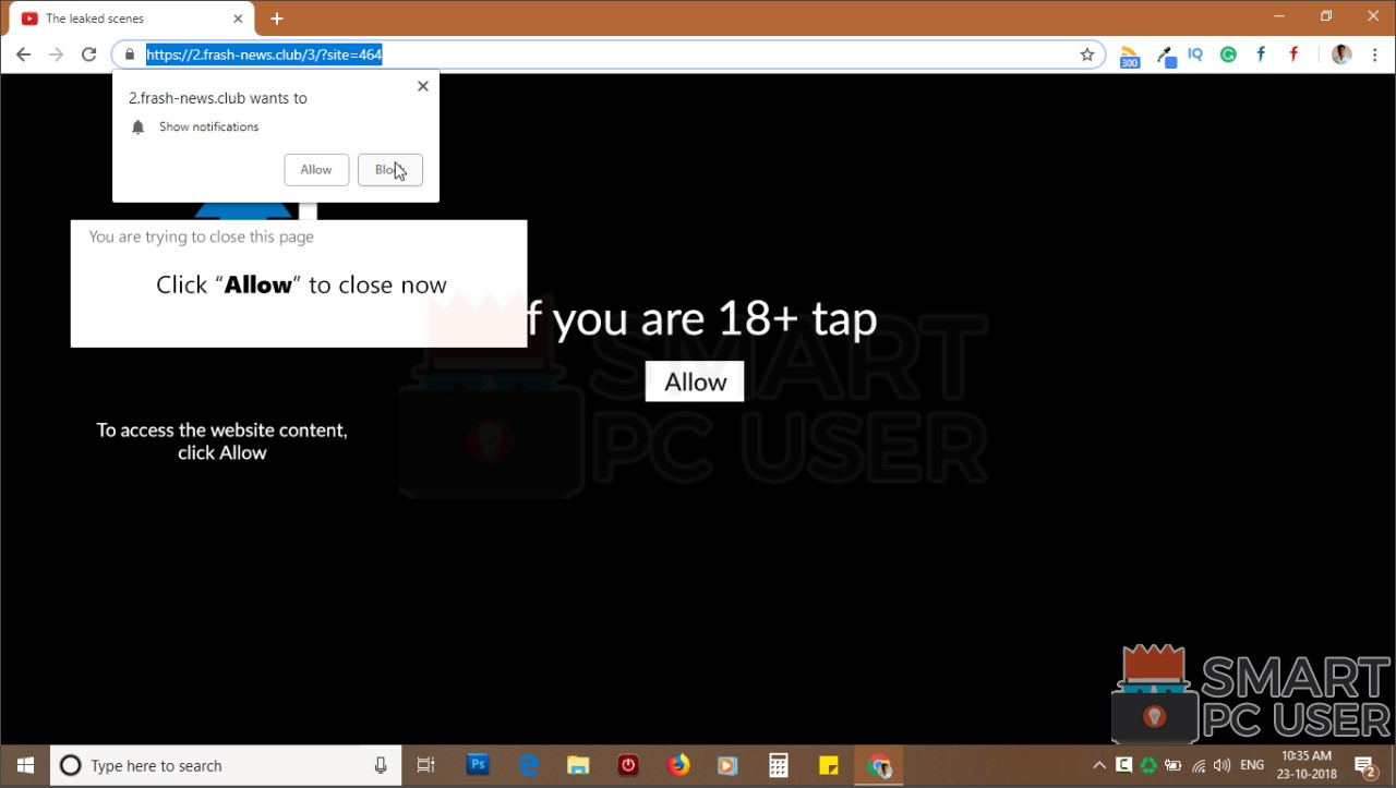 How to remove Frash-news.club