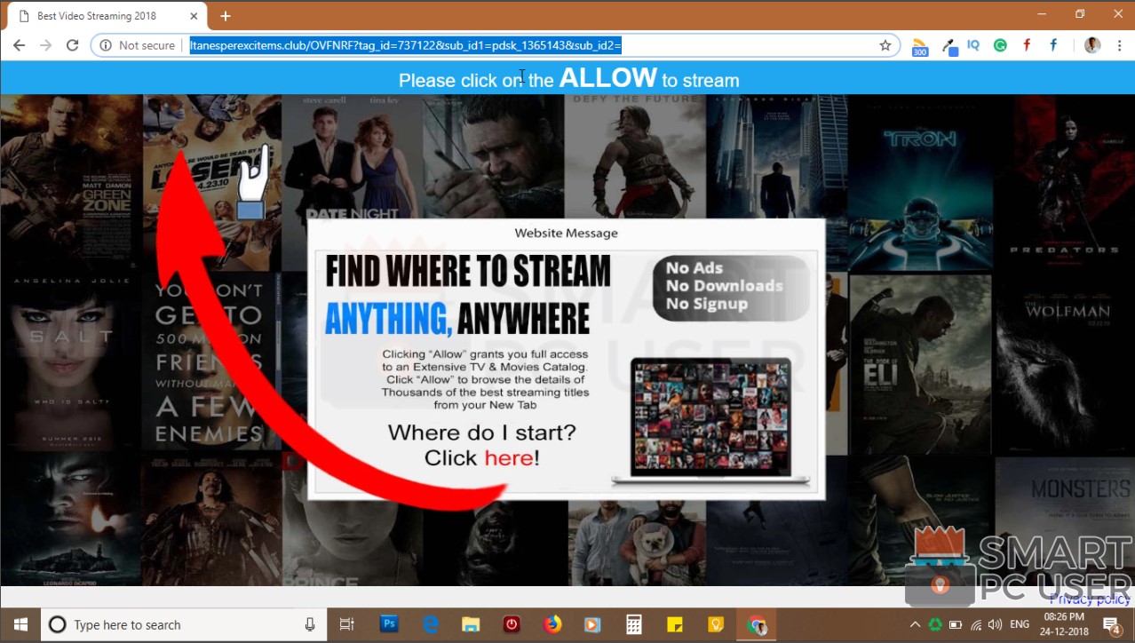 How to Remove Ltanesperexcitems.club Pop-up