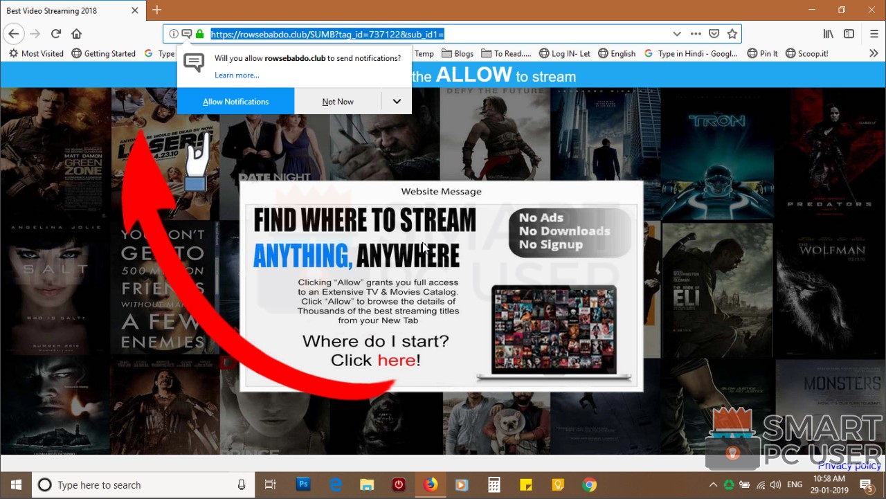 How to Remove Rowsebabdo.club Pop-up