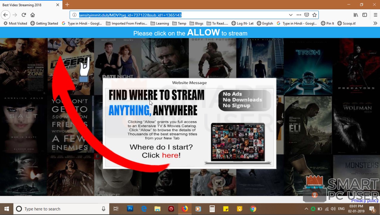 How to Remove Sensityimmit.club Pop-up