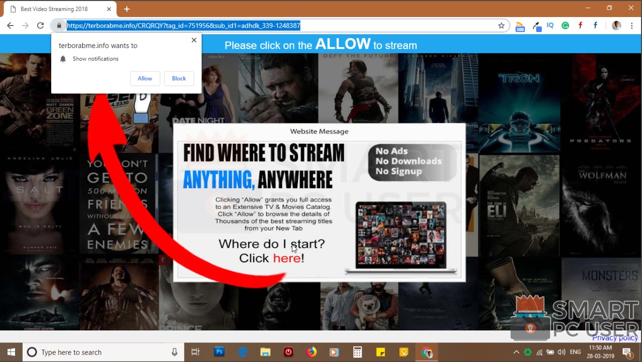 How to Remove Terborabme.info Pop-up