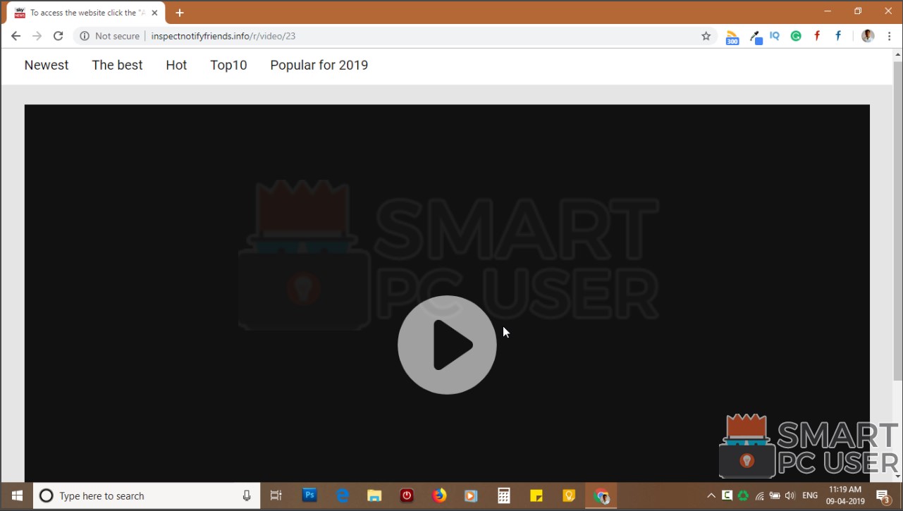 How to Remove Inspectnotifyfriends.info Pop-up