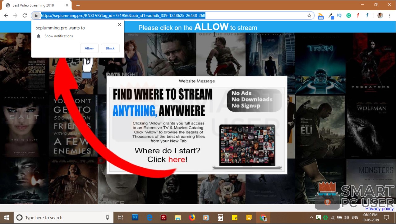 How to Remove Seplumming.pro Pop-up
