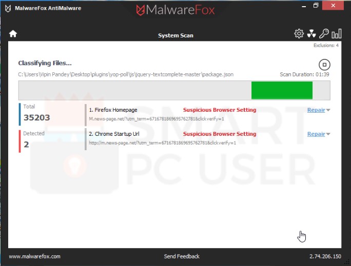 M.news-page.net Scan Result