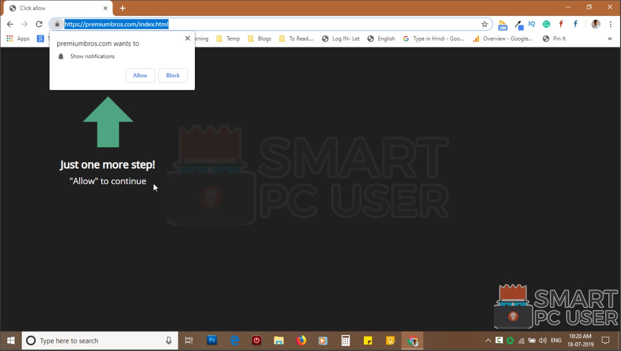 How to Remove Premiumbros.com Pop-up Notifications