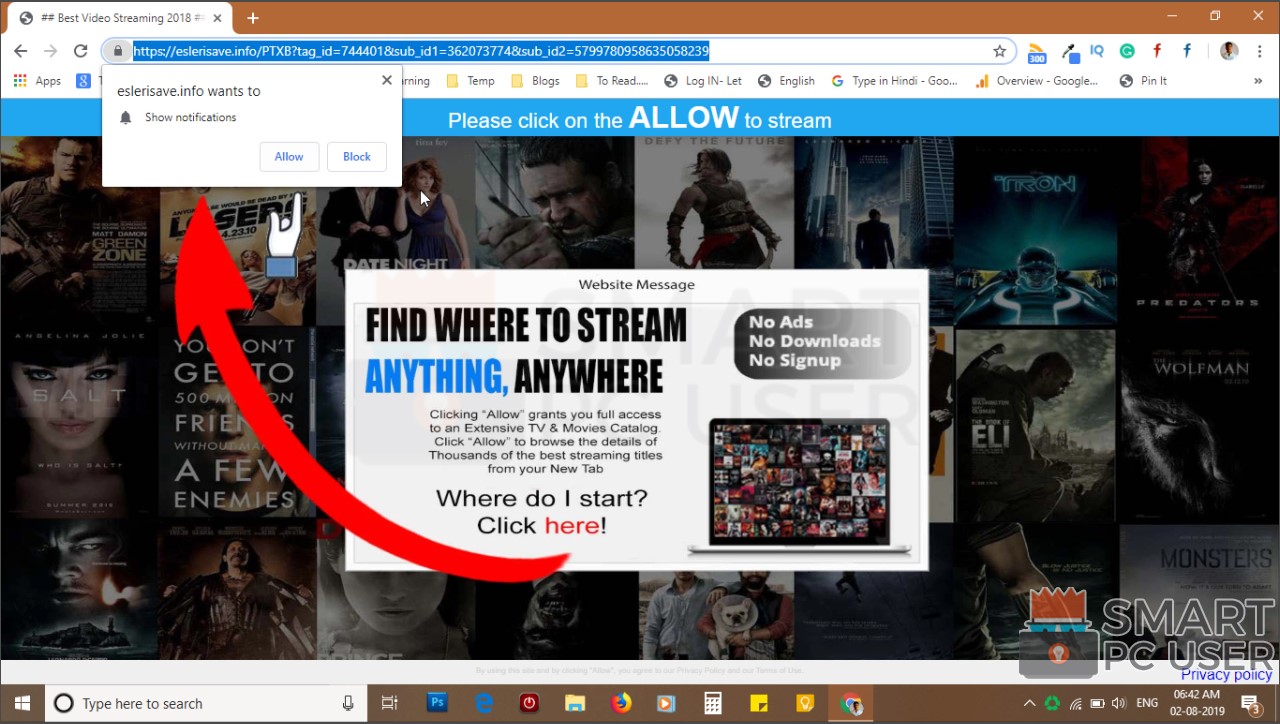 How to Remove Eslerisave.info Pop-up