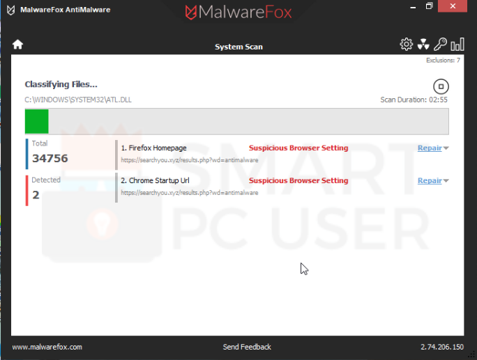 Searchyou.xyz Scan Result