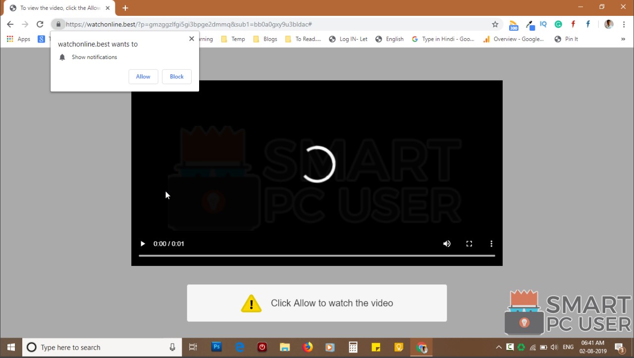 How to Remove Watchonline.best Pop-up