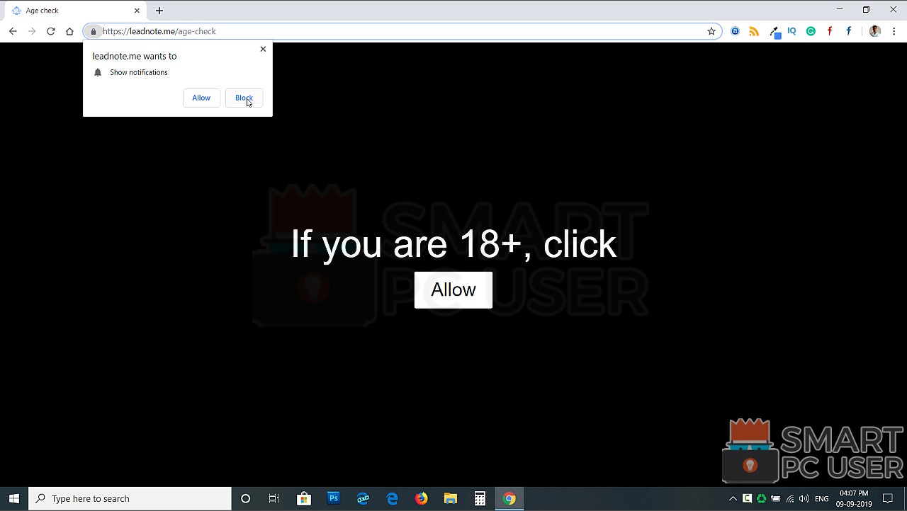 How to Remove Leadnote.me Pop-up