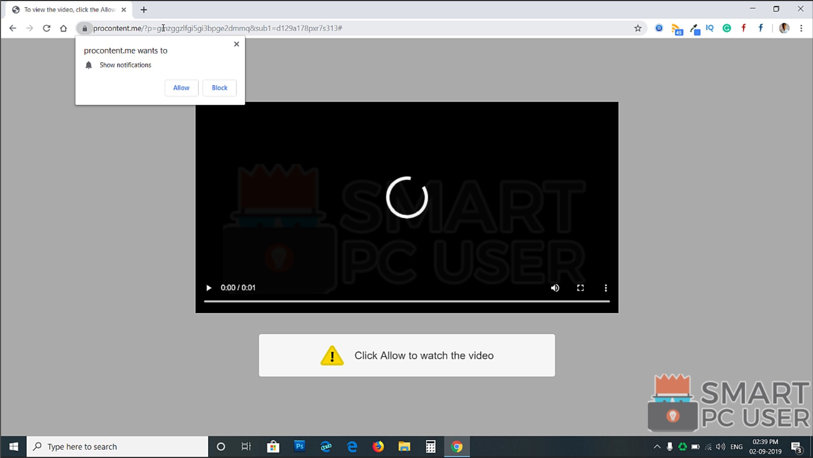 How to Remove Procontent.me Pop-up