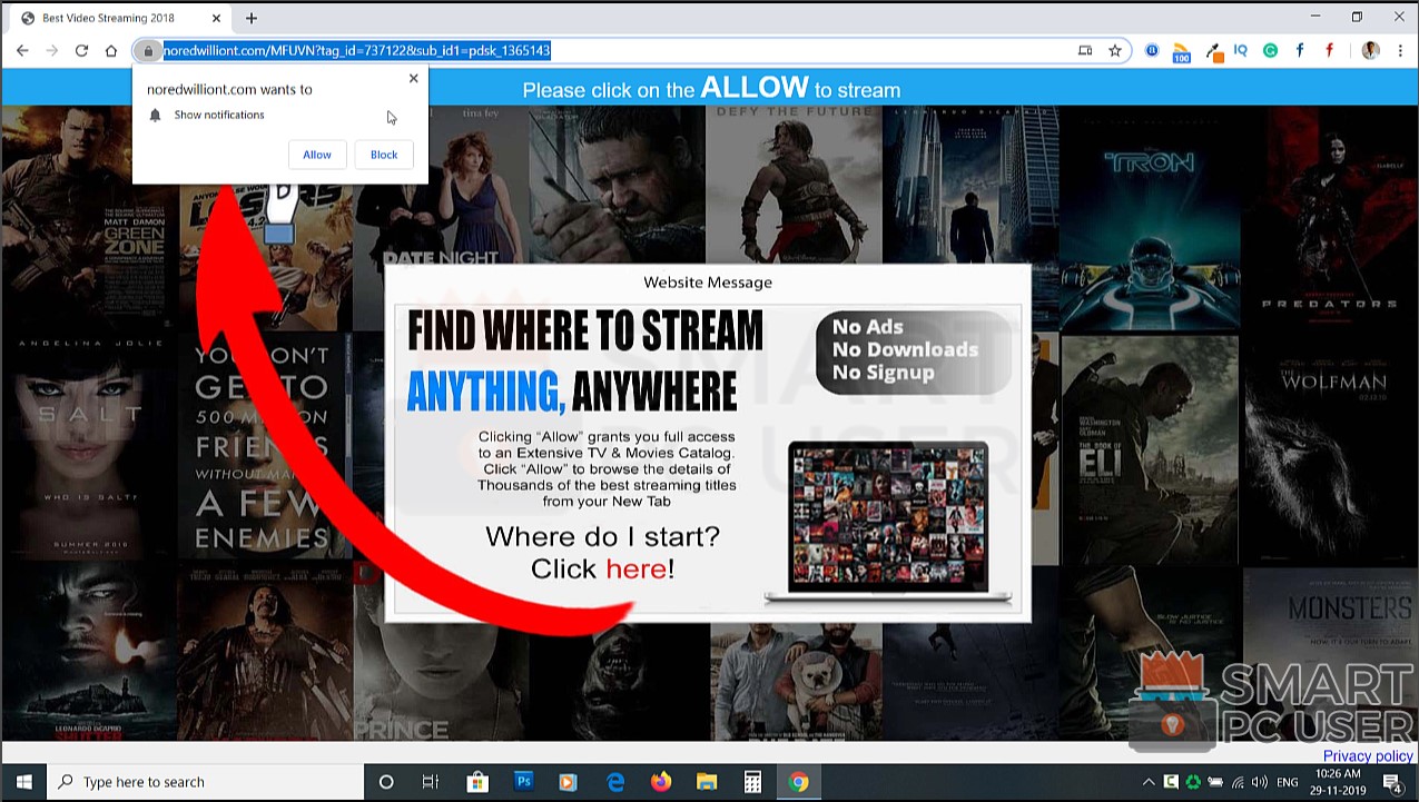 How to Remove Noredwillont.com Pop-up
