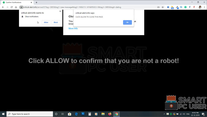 How to Remove Critical-alert.info Pop-up