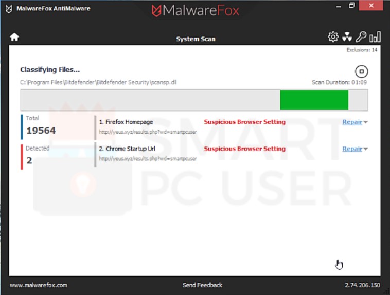 Yeus.xyz Scan Result