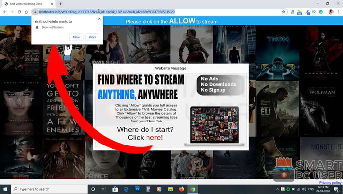 How to Remove Rickthoutve.info Pop-up