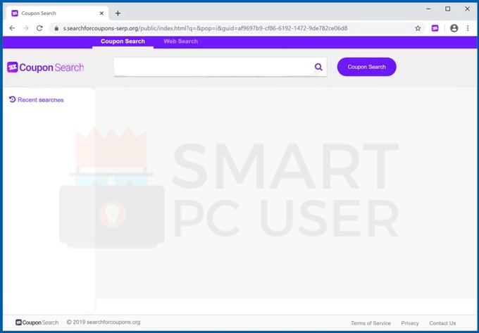 coupon search browser hijacker