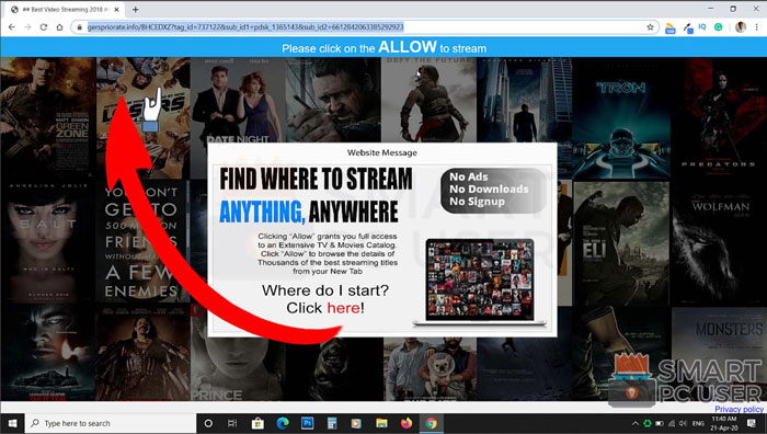 How to Remove Gerspriorate.info Pop-up