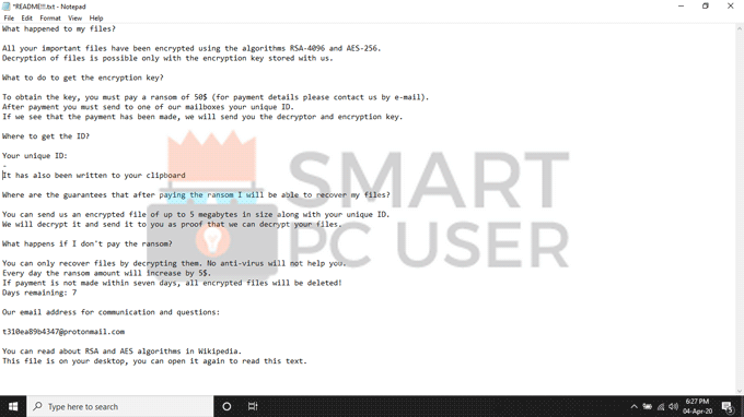 ShkolotaCrypt ransomware
