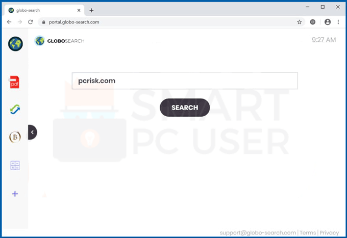 GloboSearch browser hijacker
