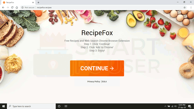recipefox browser hijacker