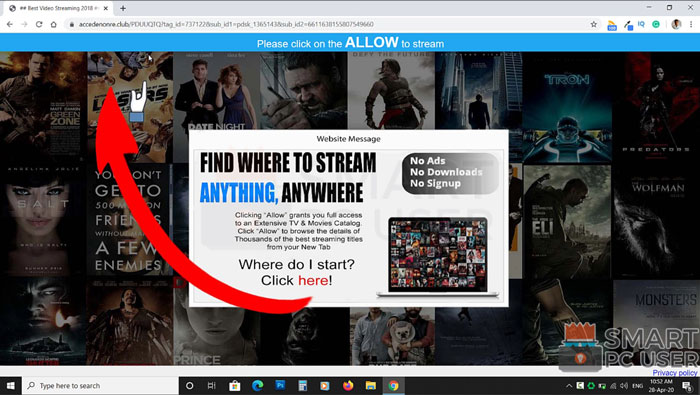 How to Remove Accedenonre.club Pop-up Notifications