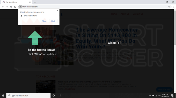 Delete Thenickelpress.com Redirects