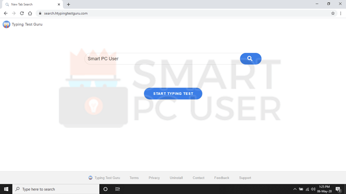 Typing test guru browser hijacker