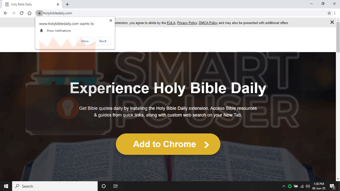 Remove Holy Bible Daily Browser Hijacker