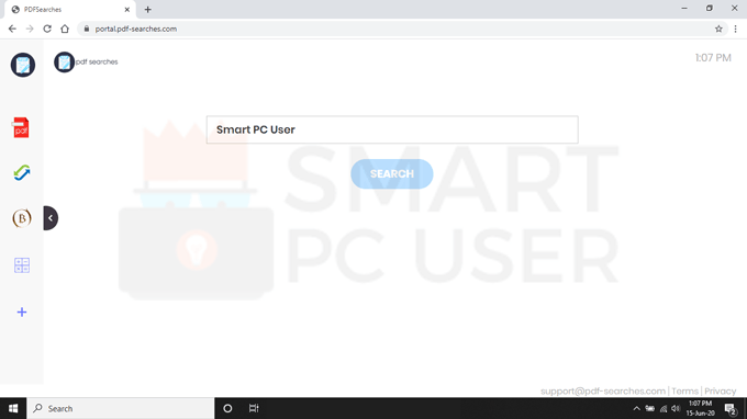 Delete PDFSearches Browser Hijacker