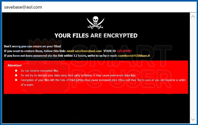 Uninstall Base Ransomware