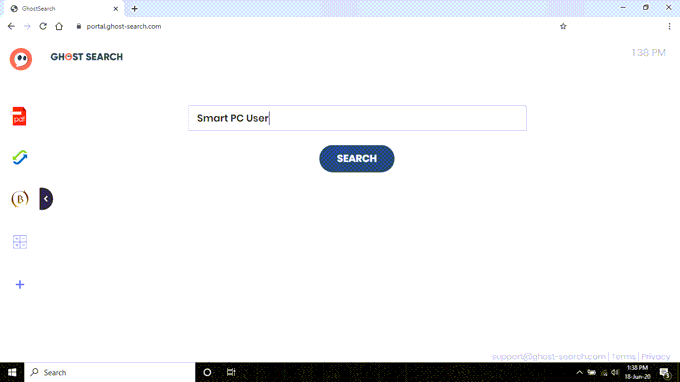 Delete GhostSearch Browser Hijacker