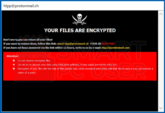 Uninstall Hlpp Ransomware