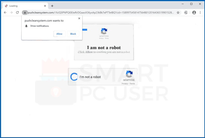 Remove Pushcleansystem.com Redirects