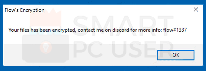 Delete flowEncryption Ransomware