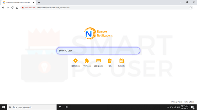 Delete "Remove Notifications" Browser Hijacker