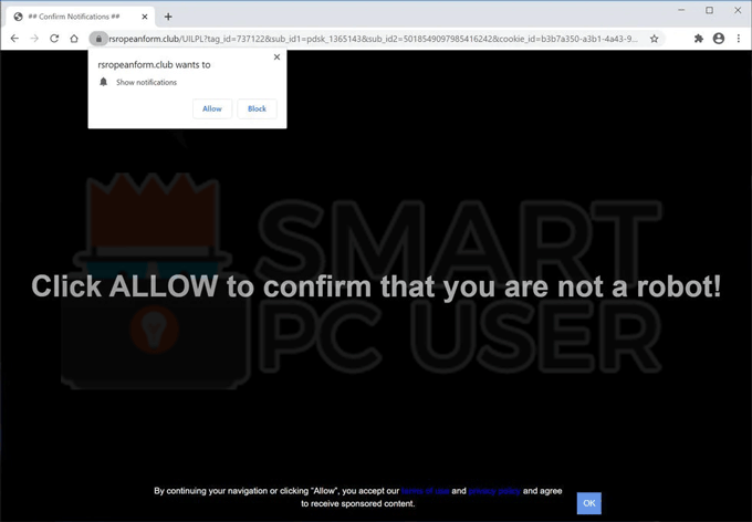 Remove Rsropeanform.club Pop-ups
