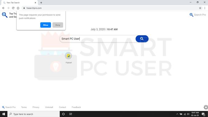 Remove Search Pro Browser Hijacker