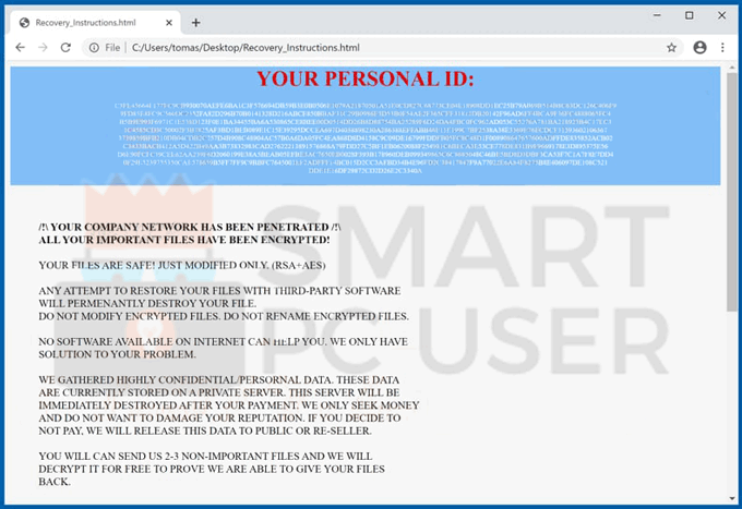 Uninstall VinDizelPux Ransomware