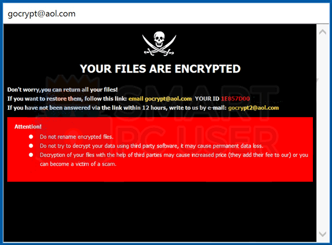 Uninstall 1dec Ransomware 